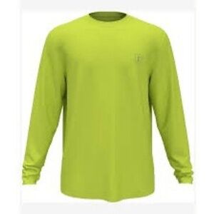 PGA Tour Men's Performance Long-Sleeve T-Shirt - Wild Lime S